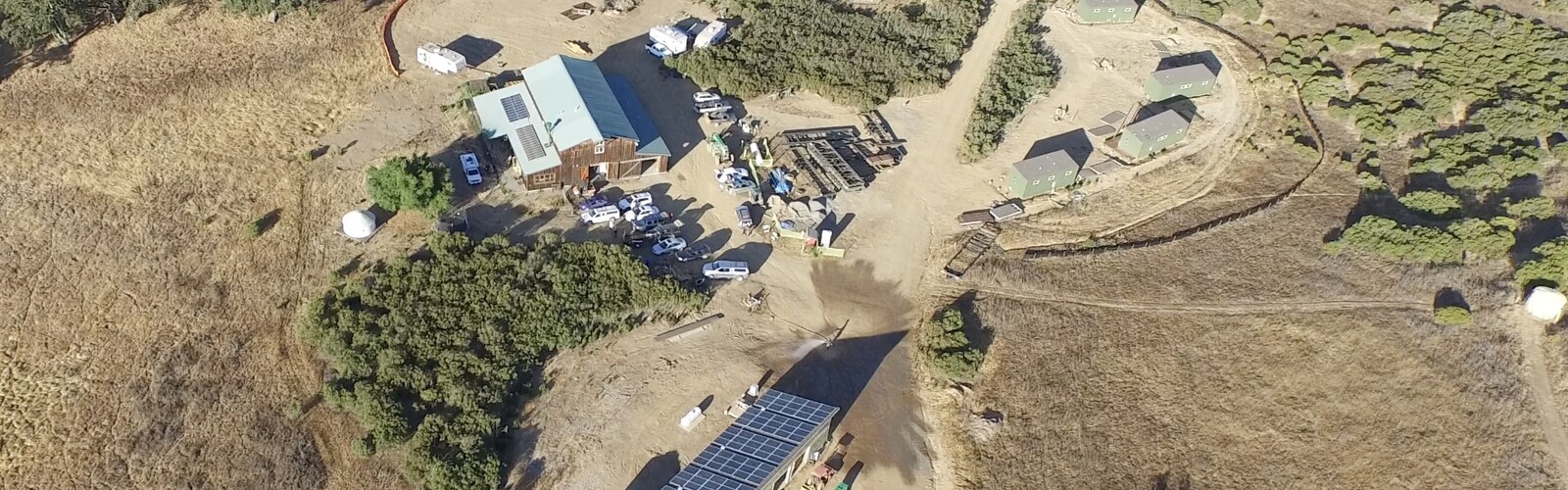 the main campus zone at Blue Oak Ranch Reserve under construction in 2015. I oversaw the facilities development and cut my teeth in early smart home technology for energy efficient, off-grid power, green buildings